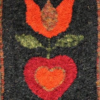 Rug Hooking: Fraktur or Pennsylvania Dutch - Folk Art Pattern (materials kit included in price)